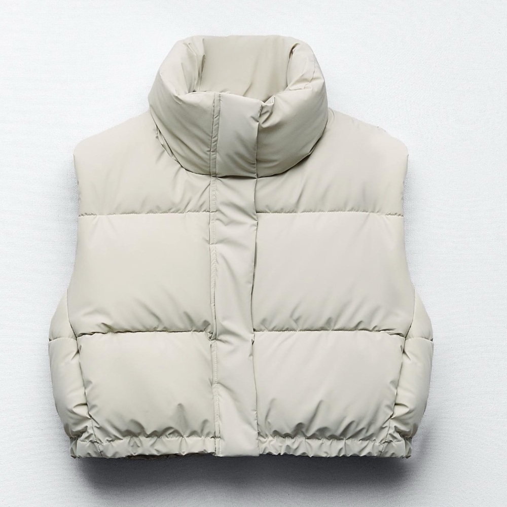 Zara Women’s Cropped Puffer Vest